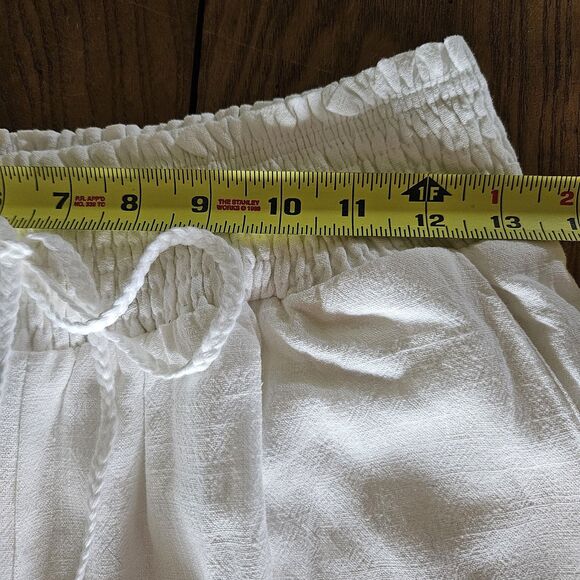 ANRABESS Women's L Linen Pants Summer Casual Palazzo Beach Pant Drawstring - Picture 5 of 8